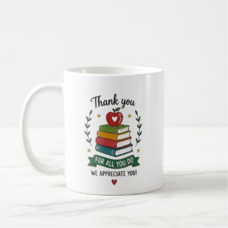 Personalisiertes Dankeschön-Lehrer-Würdigungsdesig Kaffeetasse
