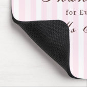 Personalisiertes Dankeschön-Lehrermauspad Pink Mis Mousepad (Ecke)