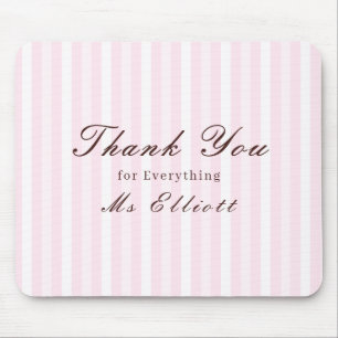 Personalisiertes Dankeschön-Lehrermauspad Pink Mis Mousepad