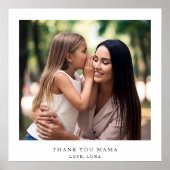 Personalisiertes Dankeschön Mama | Benutzerdefinie Poster (Vorne)