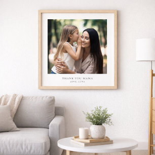Personalisiertes Dankeschön Mama Benutzerdefinie Poster
