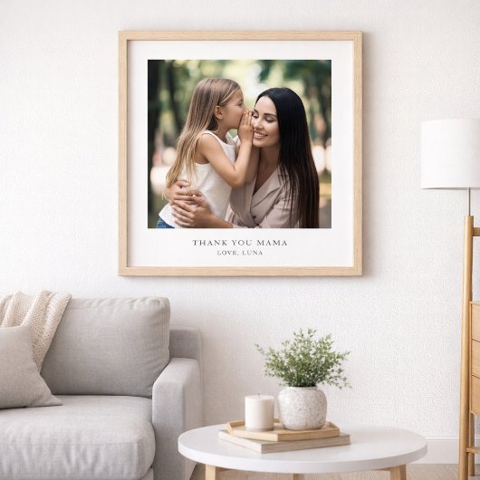 Personalisiertes Dankeschön Mama | Benutzerdefinie Poster