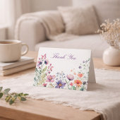 Personalisiertes Dankeschön Wildblumen Cottagecore