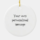 Personalisiertes Dark Skin Tone Baby Face Baby 1. Keramik Ornament (Hinten)