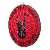 Personalisiertes Dartboard mit Saxophon Dartscheibe (Vorderseite rechts)