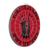 Personalisiertes Dartboard mit Saxophon Dartscheibe (Vorderseite Links)