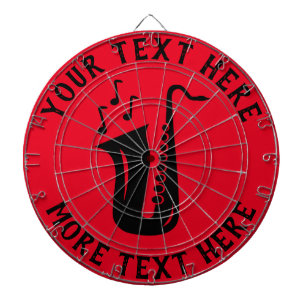 Personalisiertes Dartboard mit Saxophon-Design Dartscheibe