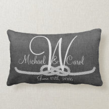 Personalisiertes Dary Grey Monogramm Familienkisse