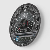 Personalisiertes Dashboard Deck Speedmesser Große Wanduhr (Winkel)