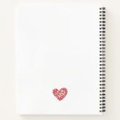 Personalisiertes Dated Journal Red Green Orange He Notizblock (Rückseite)