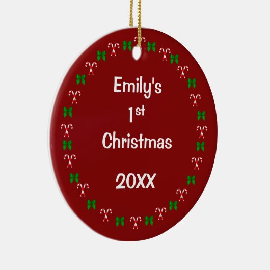 Personalisiertes Datieren Weihnachtsschmuck (Rechts)