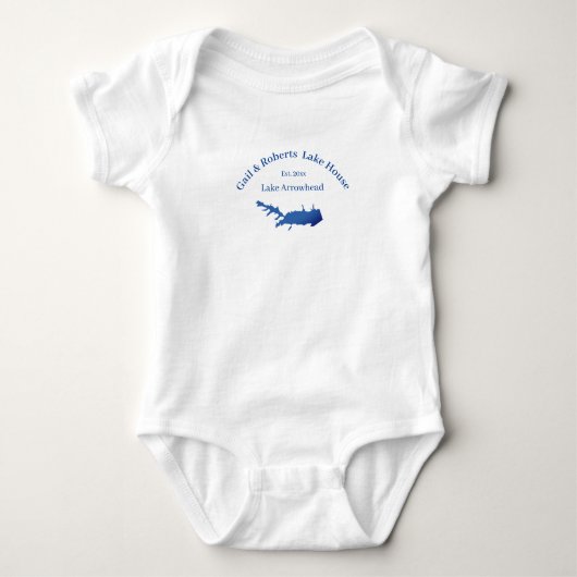 Personalisiertes Datum der Arrowhead-Map-Karte Baby Strampler (Vorderseite)