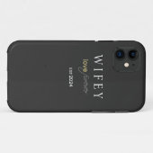 Personalisiertes Datum der ewigen Liebe Case-Mate iPhone Hülle (Rückseite (Horizontal))