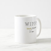 Personalisiertes Datum der ewigen Liebe Kaffeetasse (VorderseiteRechts)