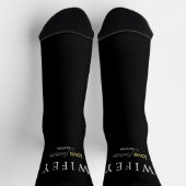 Personalisiertes Datum der ewigen Liebe Socken (Oben)
