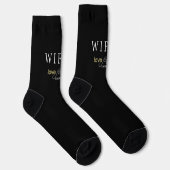Personalisiertes Datum der ewigen Liebe Socken (Rechts)