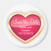 Personalisiertes Datumsfenster speichern Magnet (Vorne)