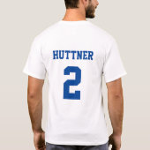 Personalisiertes Dawg-T-Shirt - Name und Nummer hi T-Shirt (Rückseite)