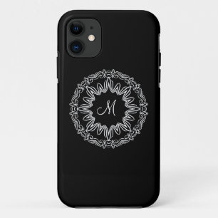 Personalisiertes Decorativmonogramm-Design iPhone 11 Hülle