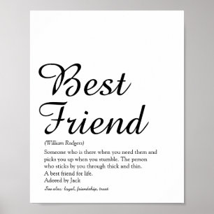 Personalisiertes Definitionsskript für den besten Poster