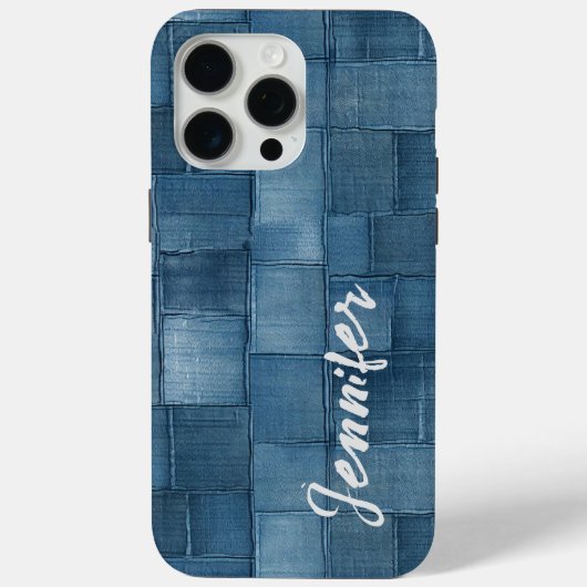 Personalisiertes Denim iPhone/iPad Gehäuse Case-Mate iPhone Hülle (Rückseite)