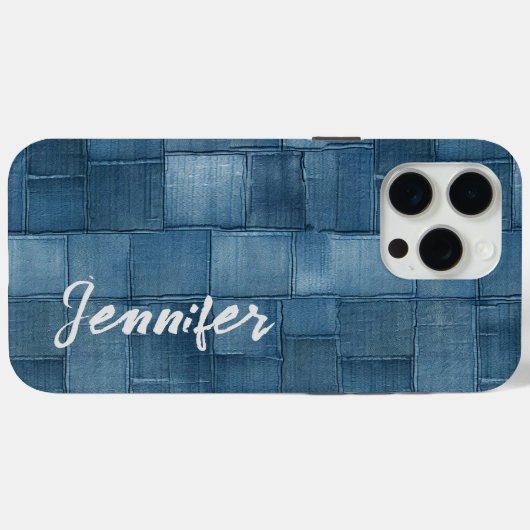 Personalisiertes Denim iPhone/iPad Gehäuse Case-Mate iPhone Hülle (Rückseite (Horizontal))