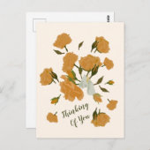 Personalisiertes Denken Sie an Ihre Vintage Bouque Postkarte (Vorne/Hinten)