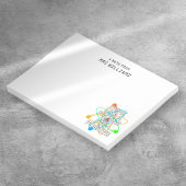 Personalisiertes DENKEN WIE EIN PROTON UND BLEIBE Post-it Klebezettel