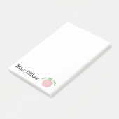 Personalisiertes der Apple-Post-It des Lehrers 4x6 Post-it Klebezettel (angewinkelt)