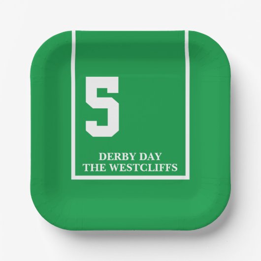 Personalisiertes Derby Party Horse 5 Pappteller (Vorderseite)