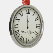 Personalisiertes des Sylvesterabends Ornament Aus Metall (Rechts)