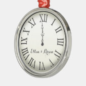 Personalisiertes des Sylvesterabends Ornament Aus Metall (Links)