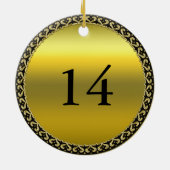 Personalisiertes Design der Basketball Champions L Keramik Ornament (Hinten)