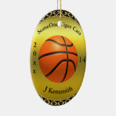 Personalisiertes Design der Basketball Champions L Keramikornament (Rechts)