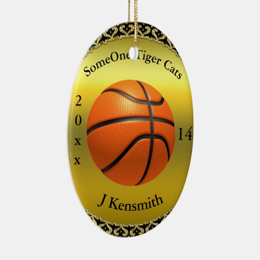 Personalisiertes Design der Basketball Champions L Keramikornament (Rechts)