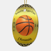 Personalisiertes Design der Basketball Champions L Keramikornament (Links)