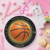 Personalisiertes Design der Basketball Champions L Pappteller (Party)