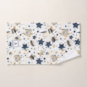 Personalisiertes Design der Blue & Gold Stars (6) Badhandtuch Set (Handtuch)