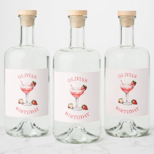 Personalisiertes Design der Flasche Cocktail Alkoholflaschenetikett (Flaschen)