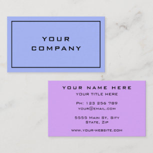 Personalisiertes Design der Visitenkarte für Unter