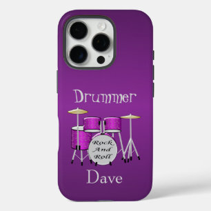 Personalisiertes Design des Drum-Kits iPhone 16 Pro Hülle