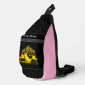 Personalisiertes Design des Golden Bowling Team Crossbody Bag (Rechte Ecke)