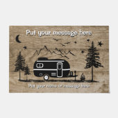 Personalisiertes Design des rustikalen Anhängerhol Fußmatte (Vorderseite)