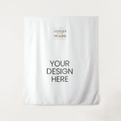 Personalisiertes Design Foto Hintergrunddruck Wandteppich (Vorderseite)