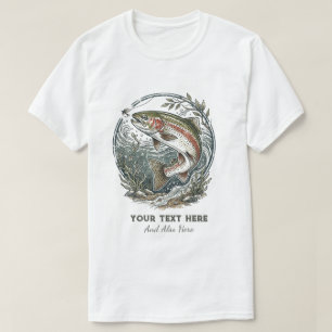 Personalisiertes Design für Angler – Forellen-Ange T-Shirt