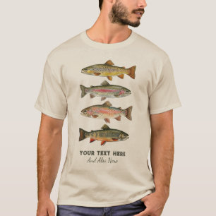Personalisiertes Design für Angler – Forellen-Ange T-Shirt
