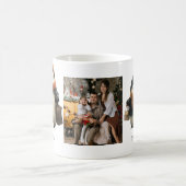 Personalisiertes Design für die Winter-Pinguinfami Kaffeetasse (Mittel)