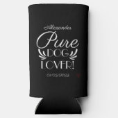 Personalisiertes Design für Hunde Selters Dosenkühler (Rückseite)