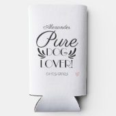 Personalisiertes Design für Hunde Selters Dosenkühler (Rückseite)