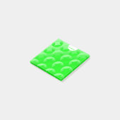 Personalisiertes Design für kalkgrüne Grafiken Post-it Klebezettel (angewinkelt)